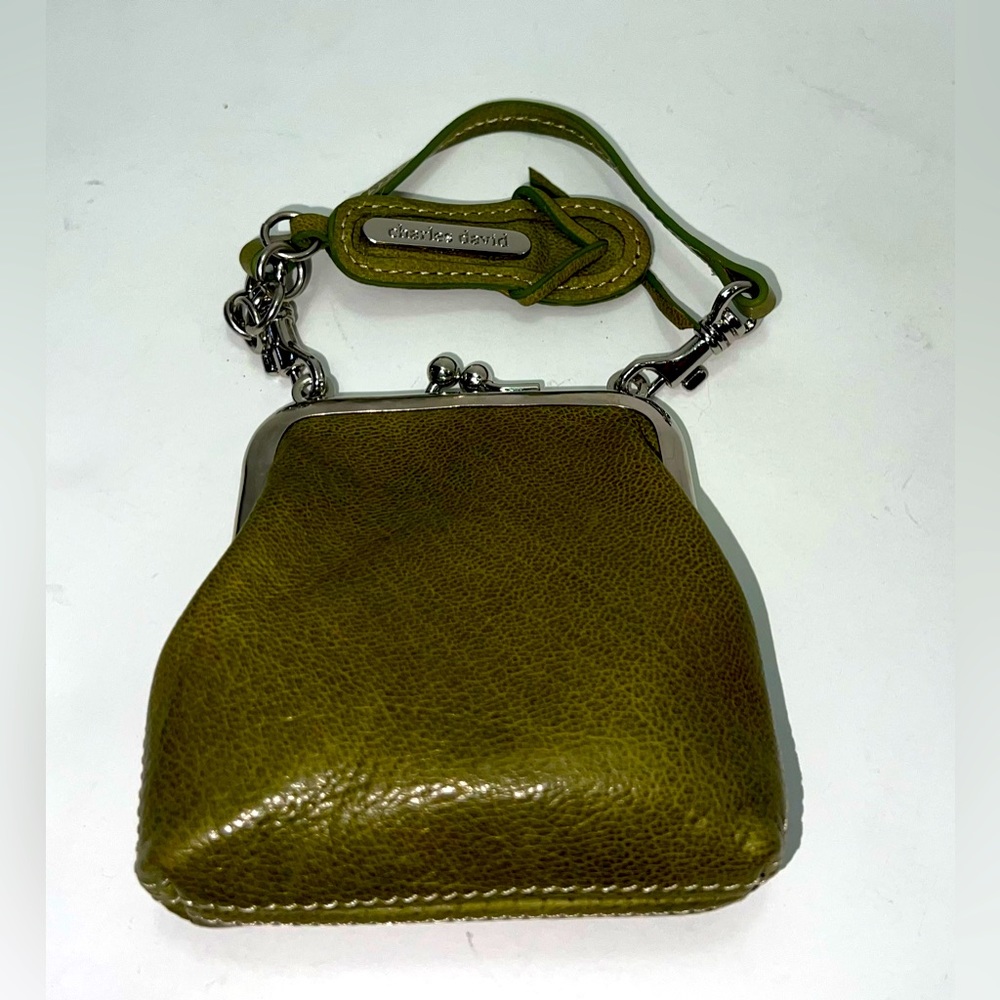 Beautiful green Charles David mini wallet